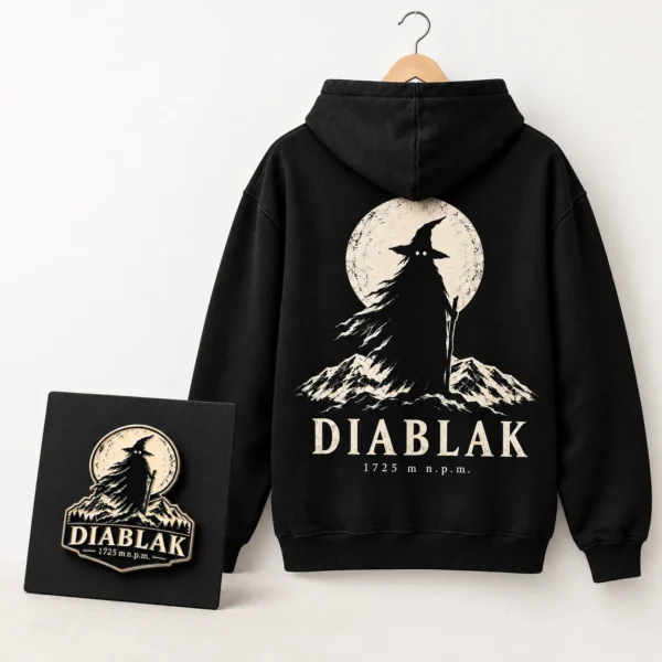 Minimalist zestaw DIABLAK_ bluza i przypinka Obraz wyróżniający: Premium